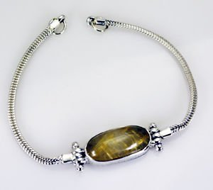 Riyo  Rutile Quartz 925 Solid Sterling Silver Exquisite Bracelet Sbrarut-70001