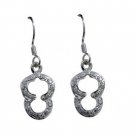 Riyo CZ925 Solid Sterling Silver Jewel Tone Earring L 1in Sewhcz-110017
