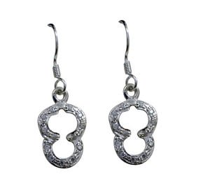 Riyo CZ925 Solid Sterling Silver Jewel Tone Earring L 1in Sewhcz-110017