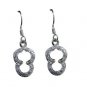 Riyo CZ925 Solid Sterling Silver Jewel Tone Earring L 1in Sewhcz-110017