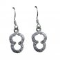 Riyo CZ925 Solid Sterling Silver Jewel Tone Earring L 1in Sewhcz-110017
