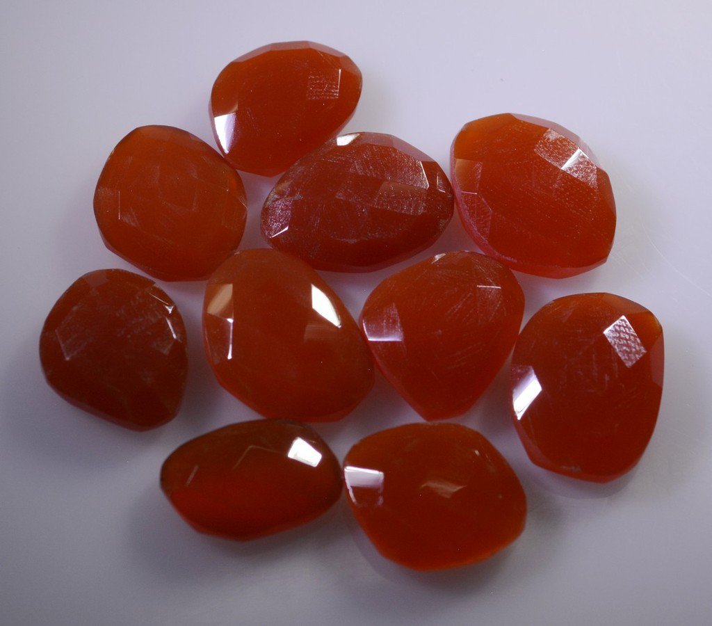 Red onyx loose Stone 1 Pieces free size Fancy Red faceted Gemstone