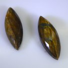 Tiger Eye loose Stone 1 Pieces 11 x 33 mm Marquise Brown faceted Gemstone