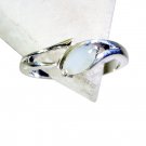 Riyo Aqua Chalcedony Silver Jewelry Supplies Classic Day Rings Sz 8 Srach8-4009