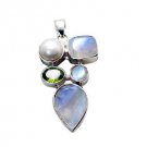 Riyo  Gemstone Silver Jewellery Suppliers Organic Pendants L 2in Spmul-52008