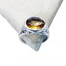 Riyo Citrine Silver Girl Jewelry Silver Eternity Ring Sz 6 Srcit6-14024
