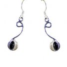 Riyo A Black Onyx 925 Solid Sterling Silver Handcrafted Earring L 1.25in Sebon-6