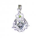 Riyo  Gemstone Silver s Star Pendants L 1.5in Spmul-52064