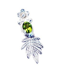 Riyo Peridot Silver Lady Jewelry Abstract Pendant L 1.5in Spper-58003