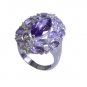 Riyo Amethyst Silver Vintage Jewelry Silver Love Ring Sz 7 Srame7-2038