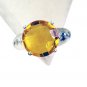 Riyo Citrine Silver Jewellery For Babies Silver Ring Sets Sz 7 Srcit7-14045