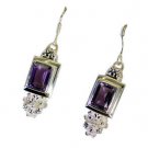 Riyo Amethyst Ladies Silver Jewellery Earring L 1in Seame-2079