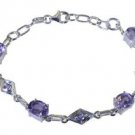 Riyo Purple 925 sterling silver Amethyst Bracelet pleasing handmade fashion jewe