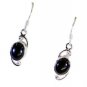 Riyo Black Onyx Quality Silver Jewellery Earring L 1.2in Sebon-6015