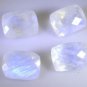 Rainbow Moonstone loose Stone 1 Pieces 12 x 16 mm Emerald cut Multi faceted Gems