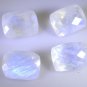 Rainbow Moonstone loose Stone 1 Pieces 12 x 16 mm Emerald cut Multi faceted Gems