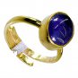 Amethyst Gold Plated Jewelry Set Birthstones Ring
