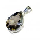 Riyo Smoky Quartz Silver 925 Jewelry Jasmine Pendants L 1in Spsqu-76009