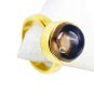 Smoky Quartz Copper Gold Plated Claddagh Ring