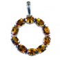 Riyo Citrine Branded Silver Jewellery Dome Pendant L 1in Spcit-14042