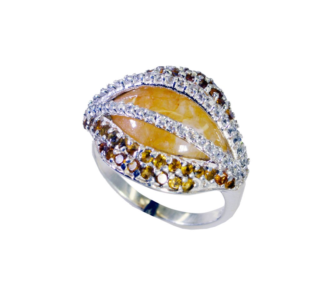 Riyo  Gemstone Silver Online Shopping Silver Ring Set Sz 7 Srmul7-52054