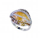 Riyo  Gemstone Silver Online Shopping Silver Ring Set Sz 7 Srmul7-52054