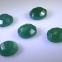 Green onyx loose Stone 1 Pieces 13 x 13 mm Round Green faceted Gemstone