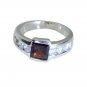 Riyo Garnet Silver Wedding Jewellery Silver Mesh Ring Sz 6 Srgar6-26024