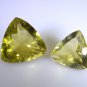 lemon Quartz loose Stone 1 Pieces 18x22,18x22 mm Trillion Yellow faceted Gemsto