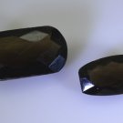 Smoky Quartz loose Stone 1 Pieces 11x20,14x26 mm Emerald cut Brown faceted Gems