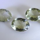 Green amethyst loose Stone 1 Pieces 15 x 20 mm Oval Green faceted Gemstone