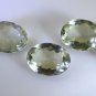 Green amethyst loose Stone 1 Pieces 15 x 20 mm Oval Green faceted Gemstone