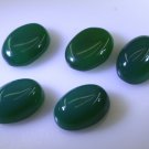 Green onyx loose Stone 1 Pieces 13 x 18 mm Oval Green cabochon Gemstone