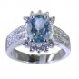 Riyo Blue 925 sterling silver Blue Topaz Ring good-looking beautiful handmade