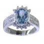 Riyo Blue 925 sterling silver Blue Topaz Ring good-looking beautiful handmade