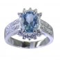 Riyo Blue 925 sterling silver Blue Topaz Ring good-looking beautiful handmade