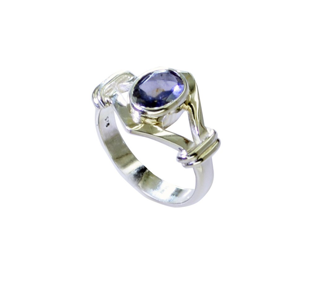 Riyo Iolite Silver Antique Jewellery Ecclesiastical Ring Sz 6 Sriol6-38032