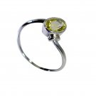 Riyo Lemon Quartz Silver Direct Jewellery Mourning Ring Sz 8 Srlqu8-46025