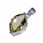 Riyo Lemon Quartz Silver Jewellery For Girls Maze Pendant L 1in Splqu-46012