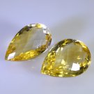 Citrine loose Stone 1 Pieces 12x19,14x20 mm Pear Yellow faceted Gemstone