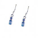 Riyo A Blue Topaz 925 Solid Sterling Silver Long Lasting Earring L 1in Sebto-100