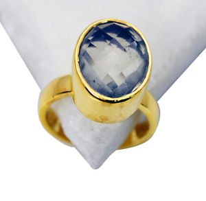 Riyo Green Amethyst Indian Gold Plate Nice Ring Sz 6 Gprgam6-28024