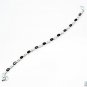 Riyo Garnet Black Jewellery Silver Arm Bracelet L 7.5in Sbragar-26011