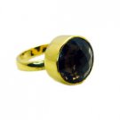 Riyo Smoky Quartz 18-Kt Y Gold Fashion Beautiful Ring Sz 5 Gprsqu5-76004