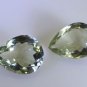 Green amethyst loose Stone 1 Pieces 13 x 17 mm Pear Green faceted Gemstone
