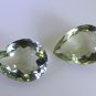 Green amethyst loose Stone 1 Pieces 13 x 17 mm Pear Green faceted Gemstone