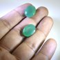 Green onyx loose Stone 1 Pieces 12 x 16 mm Oval Green faceted Gemstone