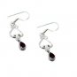Riyo Garnet Silver Jewelry Supplies Ear Thread L 1in Segar-26044