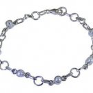 Riyo White 925 sterling silver Pearl Bracelet slightly handmade jewellery SBRAPE