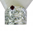 Riyo Garnet Famous Silver Designers Ring Silver Sz 8 Srgar8-26182